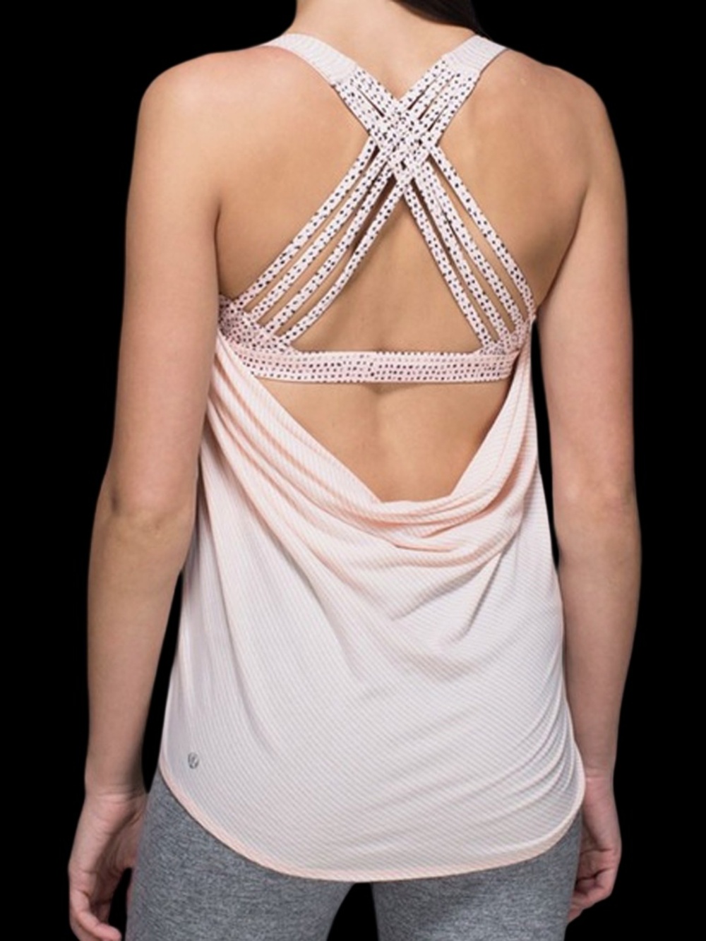 lululemon Athletica Free To Be Wild Strappy Fitness Tank Top Gym 2-in-1 Layered
